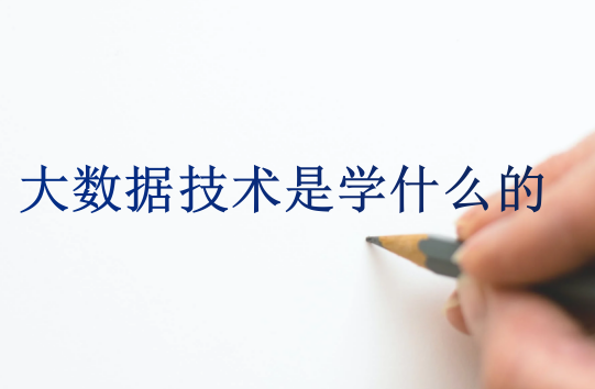 大數(shù)據(jù)技術是學什么的