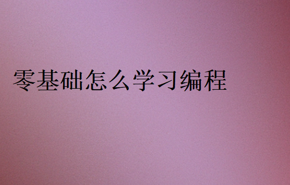 零基礎(chǔ)怎么學(xué)習(xí)編程